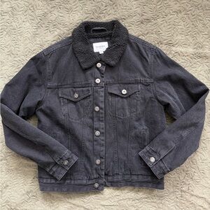 NWOT Goodfellow & Co Black Denim Jacket Size M